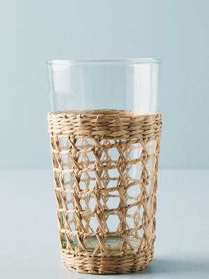 Seagrass-wrapped Highball Glasses, Set Of 4