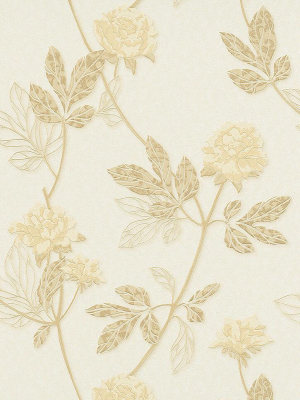 Ethan Floral Wallpaper In Beige And Cream Design By Bd Wall