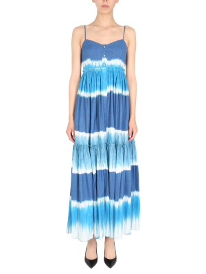 Alberta Ferretti Tie-dye Maxi Dress