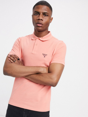 Barbour Beacon Polo In Coral