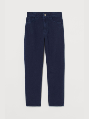 Relaxed High Ankle Jeans