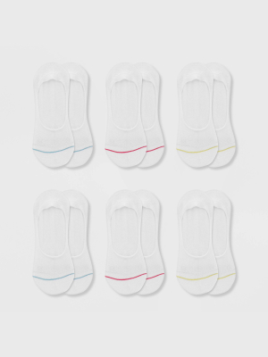 Fruit Of The Loom Women's Breathable Cotton Lightweight 6pk Liner Athletic Socks 4-10