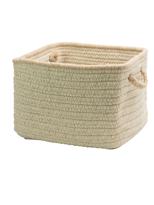 Colonial Mills Natural Wool Square Basket