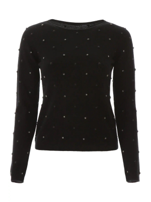 Max Mara Embellished Knit Sweater