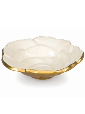 Julia Knight Rose 4" Petite Bowl In Gold Snow