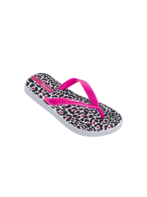 Ipanema Tropics Kid Flip Flop In White/pink/black