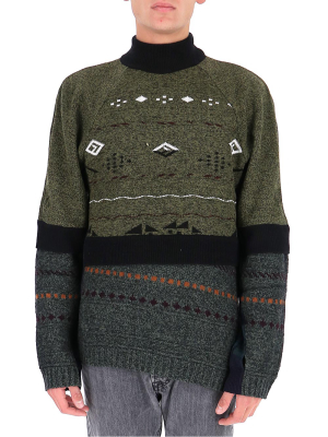 Marine Serre Regenerated Knitted Jumper