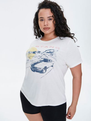 Plus Size Mustang Graphic Tee