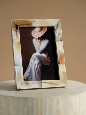 Matte White Bone Photo Frame