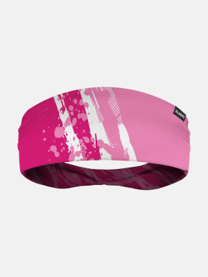 Splatter Ultra Pink Doublesided Headband