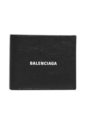 Balenciaga Logo Print Bifold Wallet