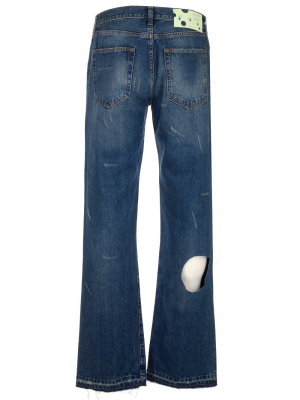 Off-white Cut-out Denim Jeans