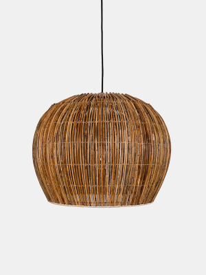 Rattan Bell Pendant Light