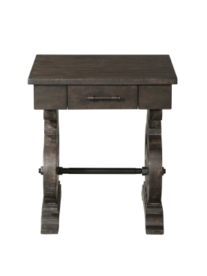 Stanford Chair Side Table Dark Ash - Picket House Furnishings