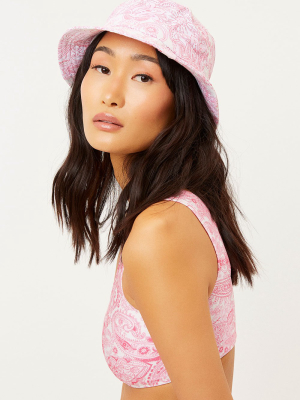 Jax Bucket Hat - Pink Paisley