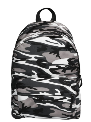 Balenciaga Explorer Camouflage Print Backpack