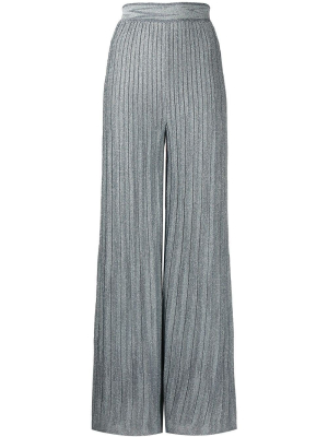 M Missoni Lurex Knit Pleated Trousers