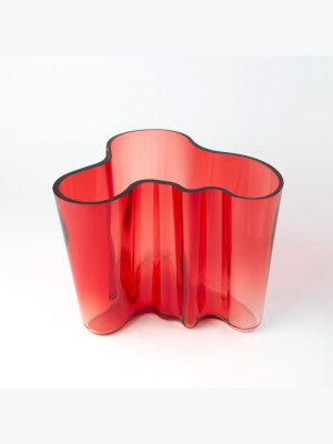 Aalto Vase - Cranberry 6.25"