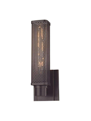 Gibbs 1 Light Wall Sconce Old Bronze