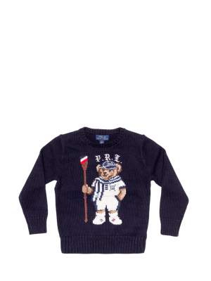 Ralph Lauren Kids Polo Bear Intarsia Sweater