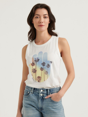 Lucky Brand Womens Photo Hamsa Tee