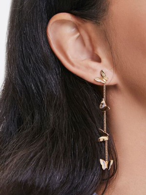 Butterfly Drop-chain Earrings