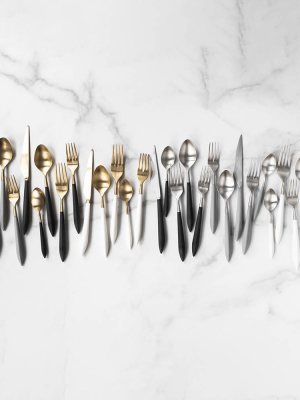 Vietri Ares Salad Fork - Gold & White