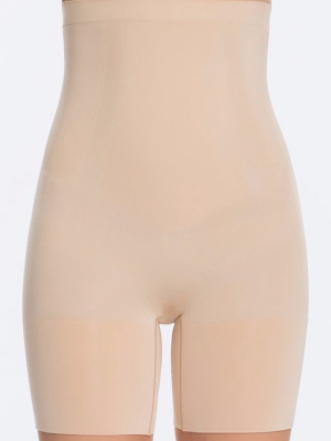 Spanx Oncore High-waisted Mid Thigh Short ~ Soft Nude