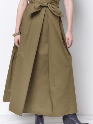 Celeste Maxi Paperbag Skirt - Poplin