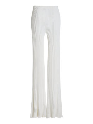 Midweight Rib Knit Flared Pants