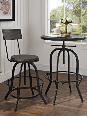 Secure Wood Bar Stool