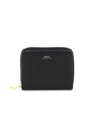 A.p.c. Logo Print Zip-around Wallet