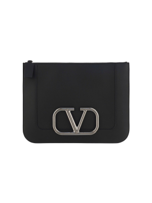 Valentino Vlogo Document Messenger Bag