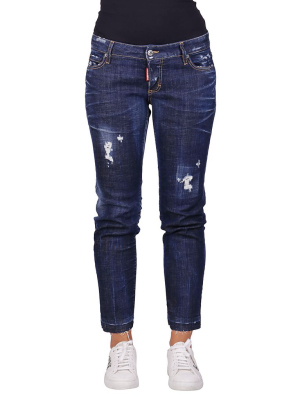 Dsquared2 Distressed Cropped Jeans