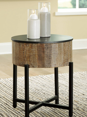 Nashbryn End Table Gray/brown - Signature Design By Ashley