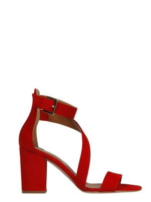 Paris Texas Diagonal Strap Sandals