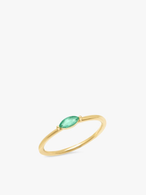 Emerald Marquise Ring