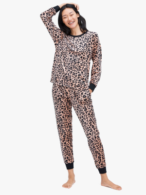 Painted Leopard Jogger Pj Set