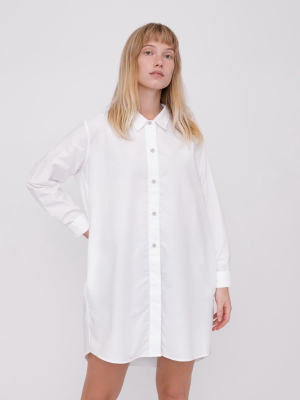 Organic Cotton Oxford Long Shirt
