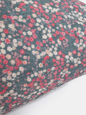 Linen Euro Pillowcase, Winter Flower