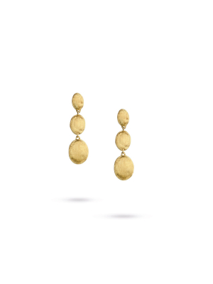 Marco Bicego® Siviglia Collection 18k Yellow Gold Triple Drop Earrings