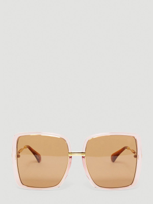 Gucci Eyewear Oversized Square Frame Sunglasses