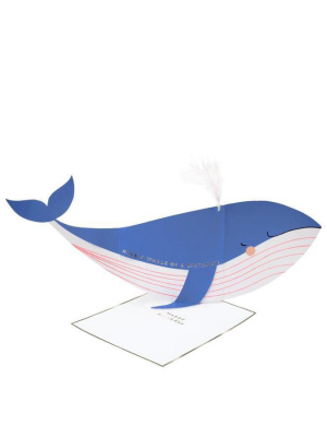 Whale Stand-up Card