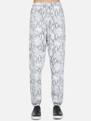 George Le Grey Snake Sweatpant