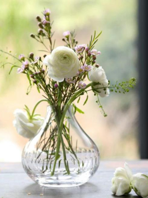 Small Crystal Vase With Lens