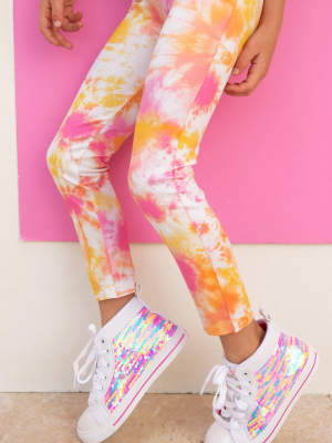 Pink, Orange & Yellow Leggings