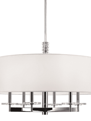 Chelsea 6 Light Chandelier Polished Nickel