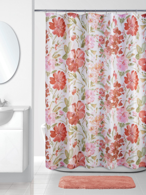 Paint Pallet Floral Shower Curtain - Allure Home Creation