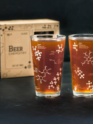 Beer Chemistry Pint Glass Set
