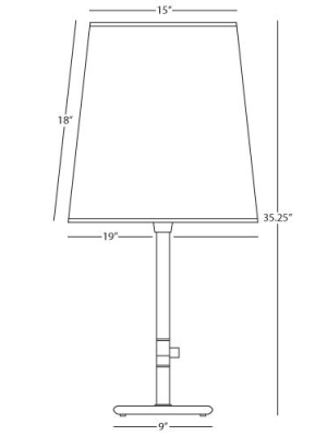 Rico Espinet Buster Table Lamp Nickel